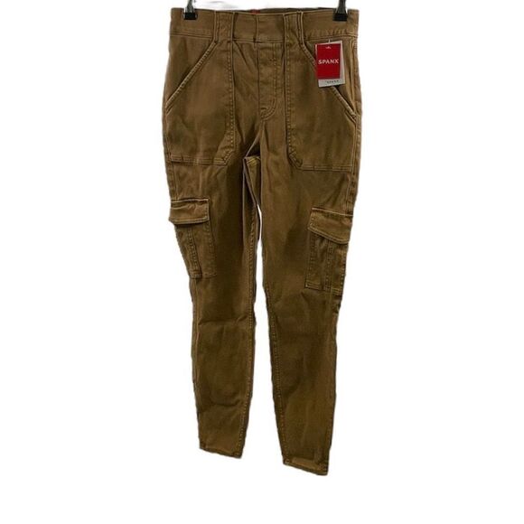 Spanx NWT Honey Glow Stretch Twill Ankle Cargo Pant Size M - Picture 1 of 10